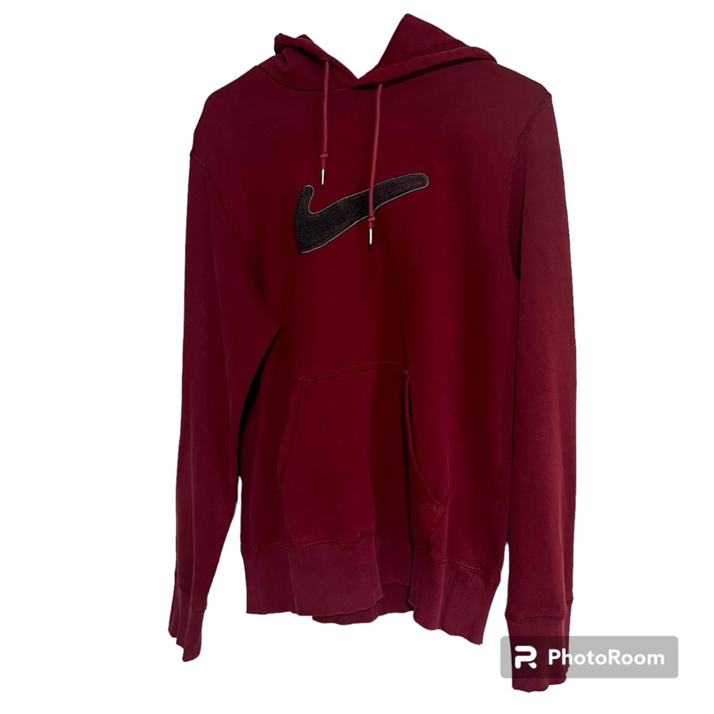 Nike Swoosh Red Hoodie, Size Medium